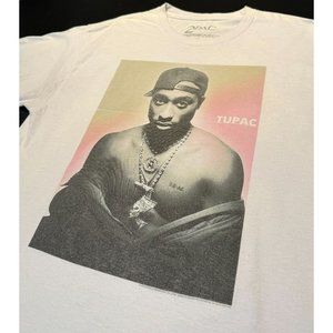 Rare 2Pac Tupac Shakur West Coast Hip Hop Graphic Rap T-Shirt 1992 Newbury Photo